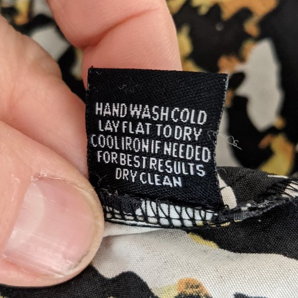 Walter Baker W118 Black Print Asymmetrical Dress M - Picture 15 of 15